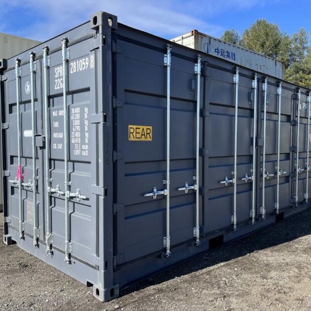 20' Storage Container One Trip Open Side Standard Height