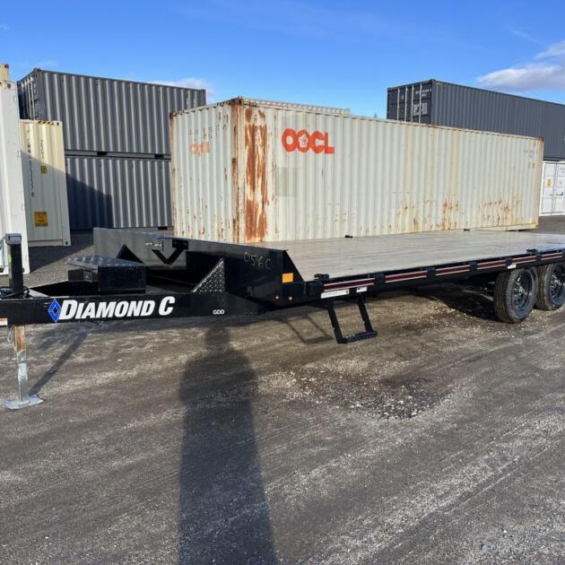 2024 Diamond C 8.5x22 7K Deckover Trailer w/Slide-In Ramps