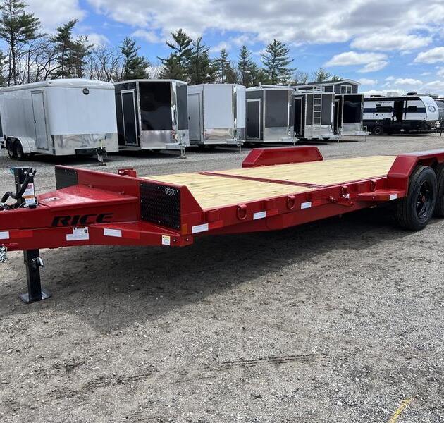 2024 Rice Trailers 7x22 16K Tilt Deck Powder Coat Equipment w/Toolbox