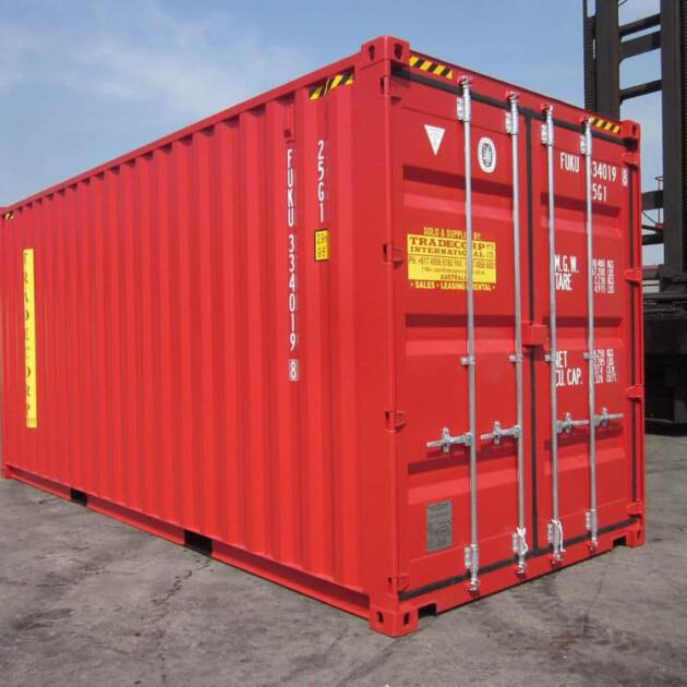 20ft High Cube Shipping Container (Red)