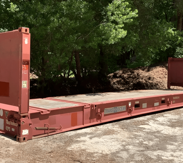 40 Foot Flat Rack Shipping Container